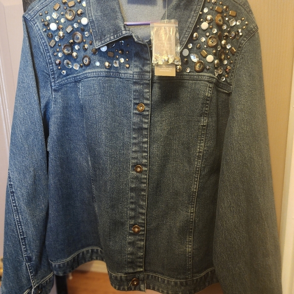 Chicos Denim Jacket - Picture 3 of 4